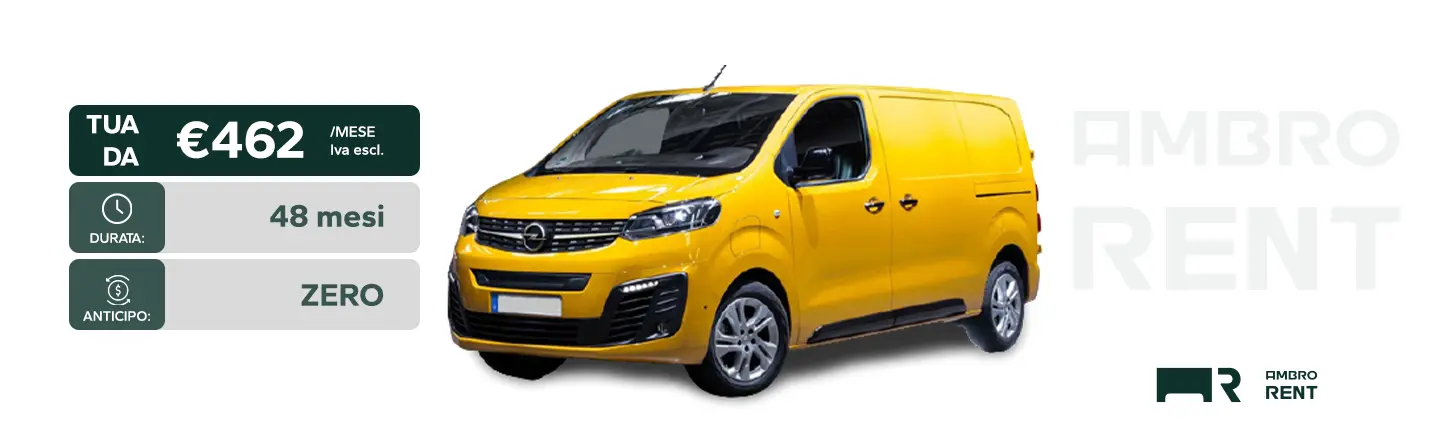 Opel Vivaro NOLEGGIO LUNGO TERMINE MILANO AMBRORENT