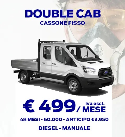 Noleggio Ford Transit Chassis Cabina Doppia Fissa Esterno