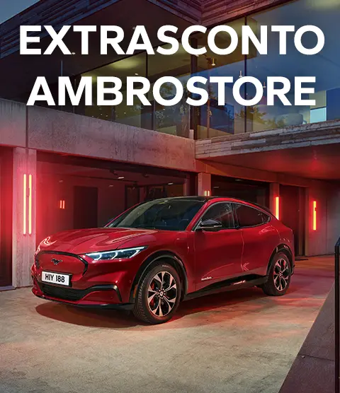 Promozione Ford Mustang Mach E Ambrostore Esterno