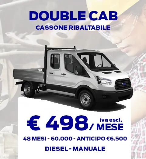 Noleggio Ford Transit Chassis Cabina Doppia Ribaltabile Esterno